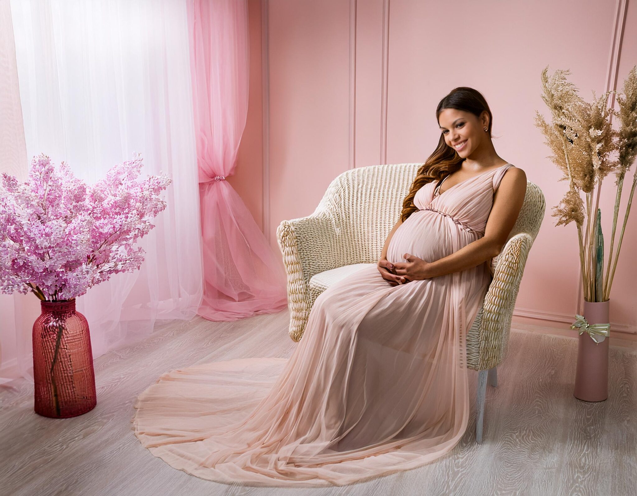 Firefly Key Elements- Show realistic, life like, beautiful, emotional photos of ethnic mothers-to-be